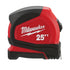 Milwaukee Tool 48-22-6625 25ft Compact Tape Measure - MPR Tools & Equipment