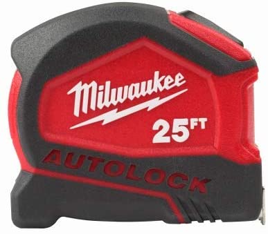 Milwaukee Tool 48-22-6825 25 ft. Compact Auto Lock Measuring Tape - MPR Tools & Equipment