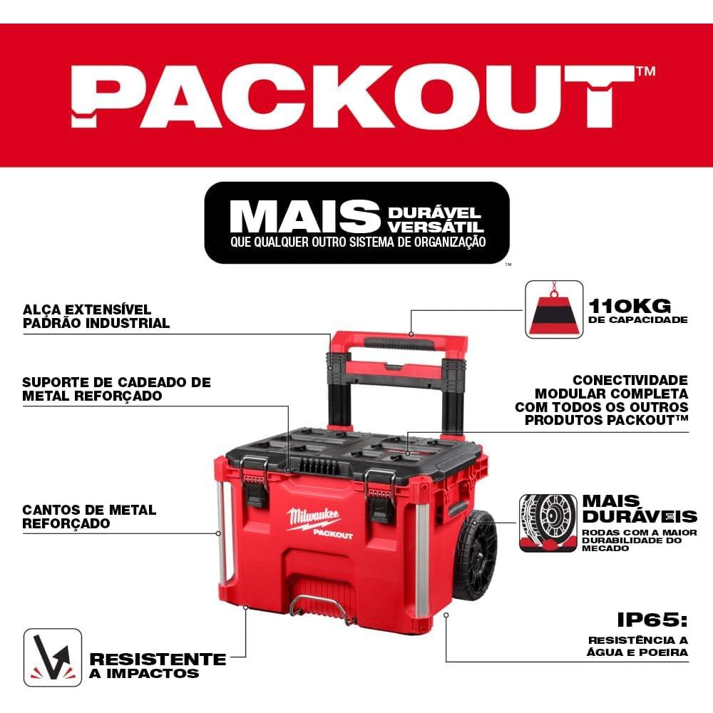 Milwaukee Tool 48-22-8426 Packout, 22", Rolling Tool Box
