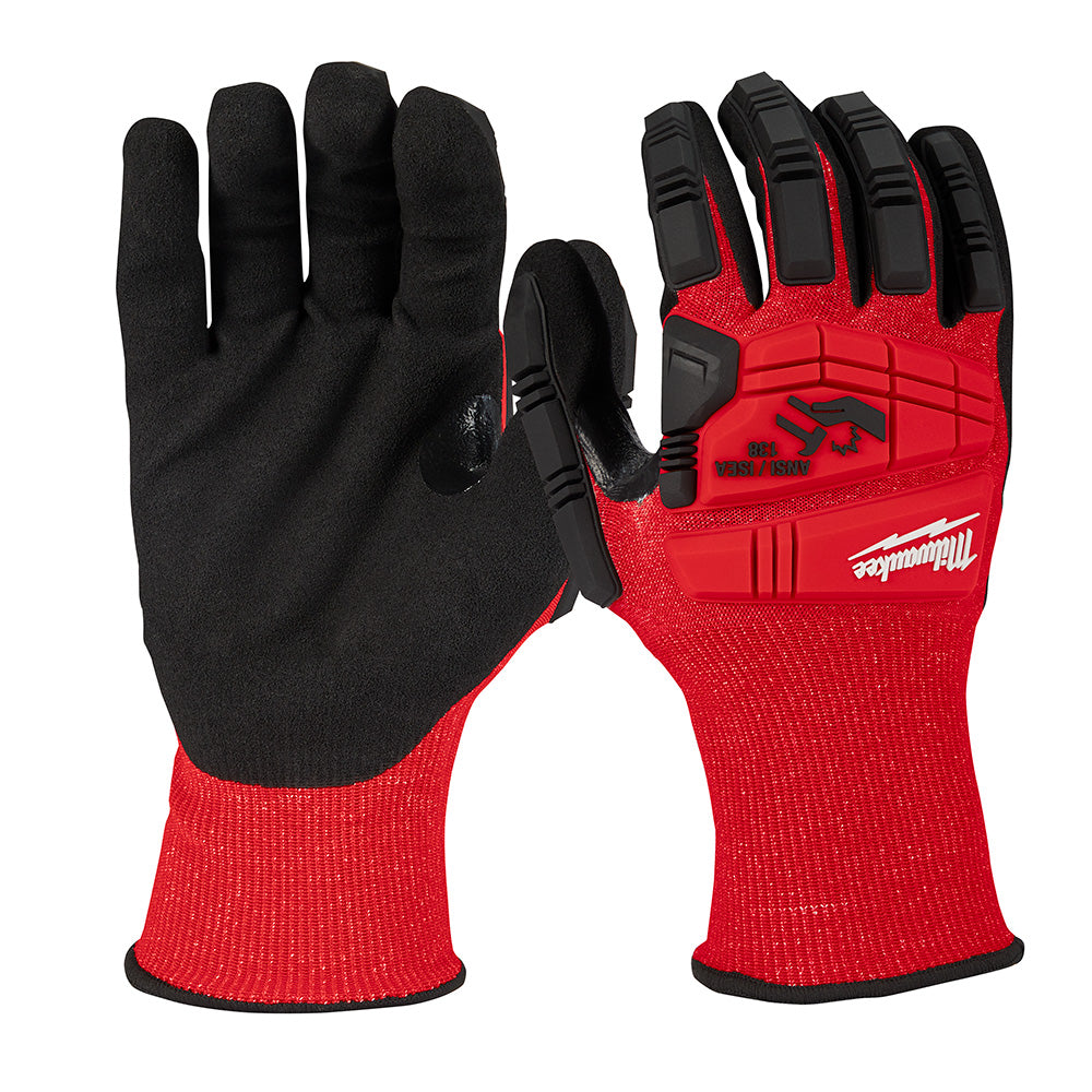 Milwaukee Tool 48-22-8970 (6) IMP CUT 3 NITRILE DIP GLOVE - S
