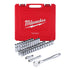 Milwaukee Tool 48-22-9010 47pc 1/2" Drive Metric & SAE Ratchet and Socket Set with FOUR FLAT™ Sides - MPR Tools & Equipment