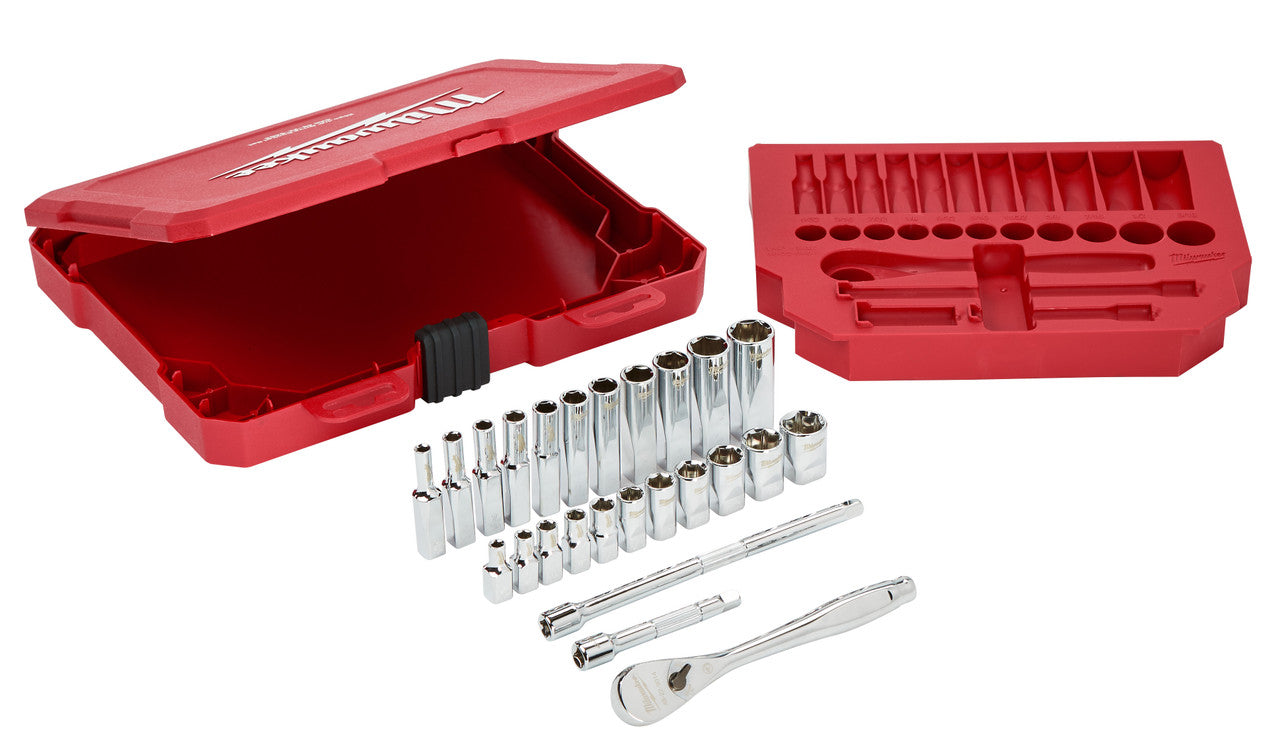 Milwaukee Tool 48-22-9404 1/4" DRIVE SAE SOCKET SET