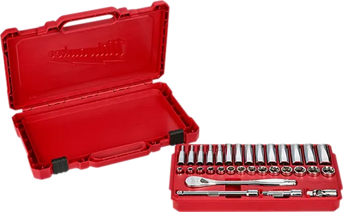 Milwaukee Tool 48-22-9508 3/8" Drive 32pc Ratchet & Socket Set - Metric - MPR Tools & Equipment