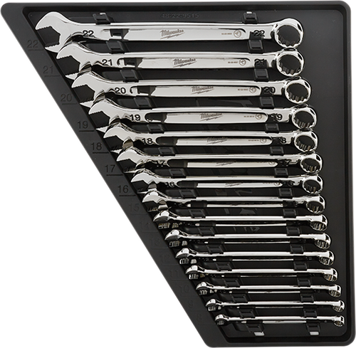 Milwaukee Tool 48-22-9515 15pc Combination Wrench Set - Metric - MPR Tools & Equipment