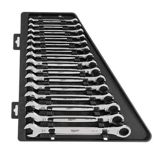 Milwaukee Tool 48-22-9516 15 pieces Ratcheting Combination Wrench Set - Metric - MPR Tools & Equipment