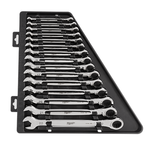 Milwaukee Tool 48-22-9516 15 pieces Ratcheting Combination Wrench Set - Metric - MPR Tools & Equipment