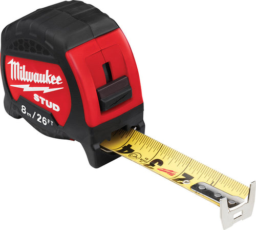 Milwaukee Tool 48-22-9726 8m/26ft STUD™ Tape Measure - MPR Tools & Equipment