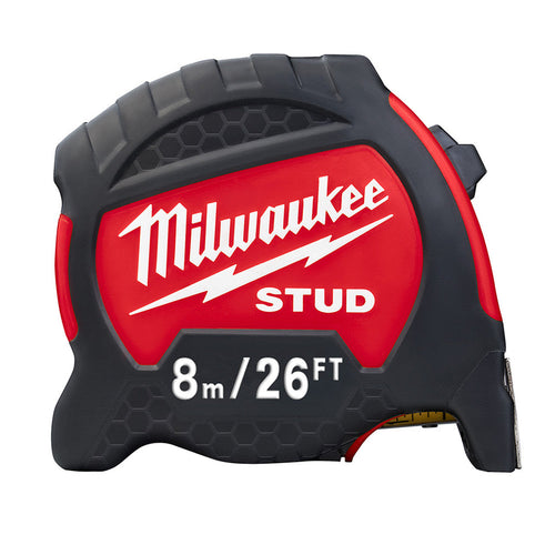 Milwaukee Tool 48-22-9726 8m/26ft STUD™ Tape Measure - MPR Tools & Equipment