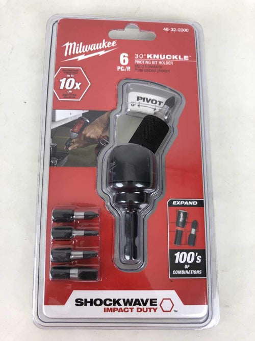 Milwaukee Tool 48-32-2300 6 pieces 30 Degree Knuckle Pivoting Bit Holder - MPR Tools & Equipment