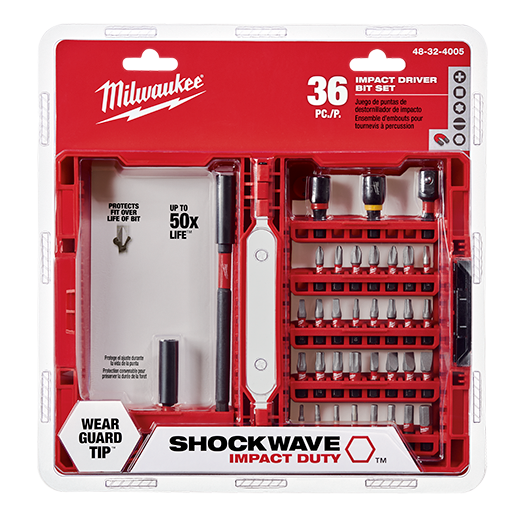 Milwaukee Tool 48-32-4005 36 pieces SHOCKWAVE™ Impact Duty Driver Bit Set - MPR Tools & Equipment