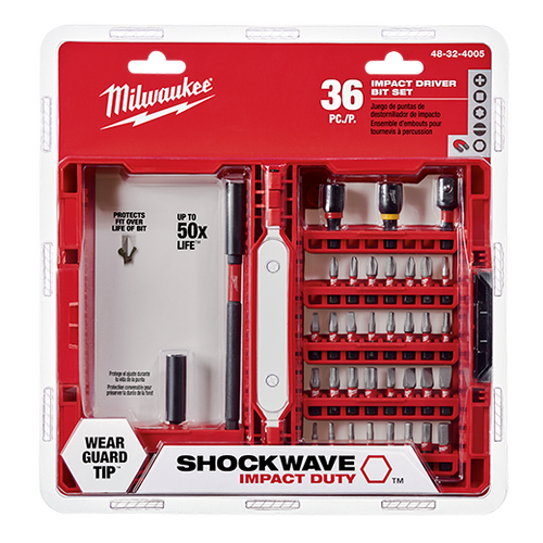 Milwaukee Tool 48-32-4005 36 pieces SHOCKWAVE™ Impact Duty Driver Bit Set - MPR Tools & Equipment