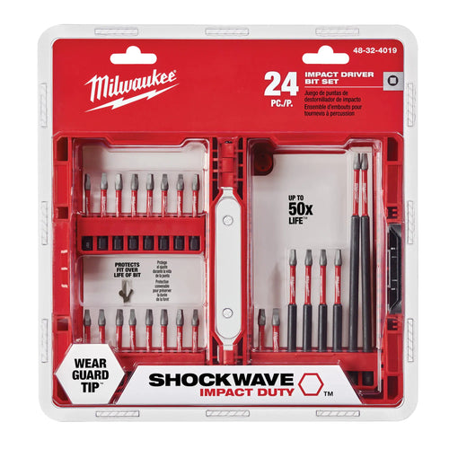 Milwaukee Tool 48-32-4019 SHOCKWAVE™ 24-Piece Impact Drill and Drive Set - MPR Tools & Equipment