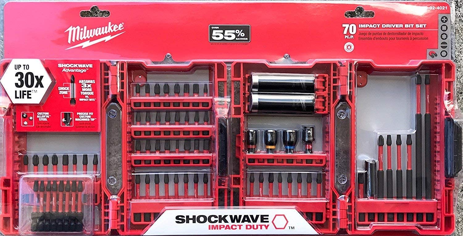 Milwaukee Tool 48-32-4021 SHOCKWAVE™ Impact Duty Driver Bit Set (70 pieces Kit) - MPR Tools & Equipment