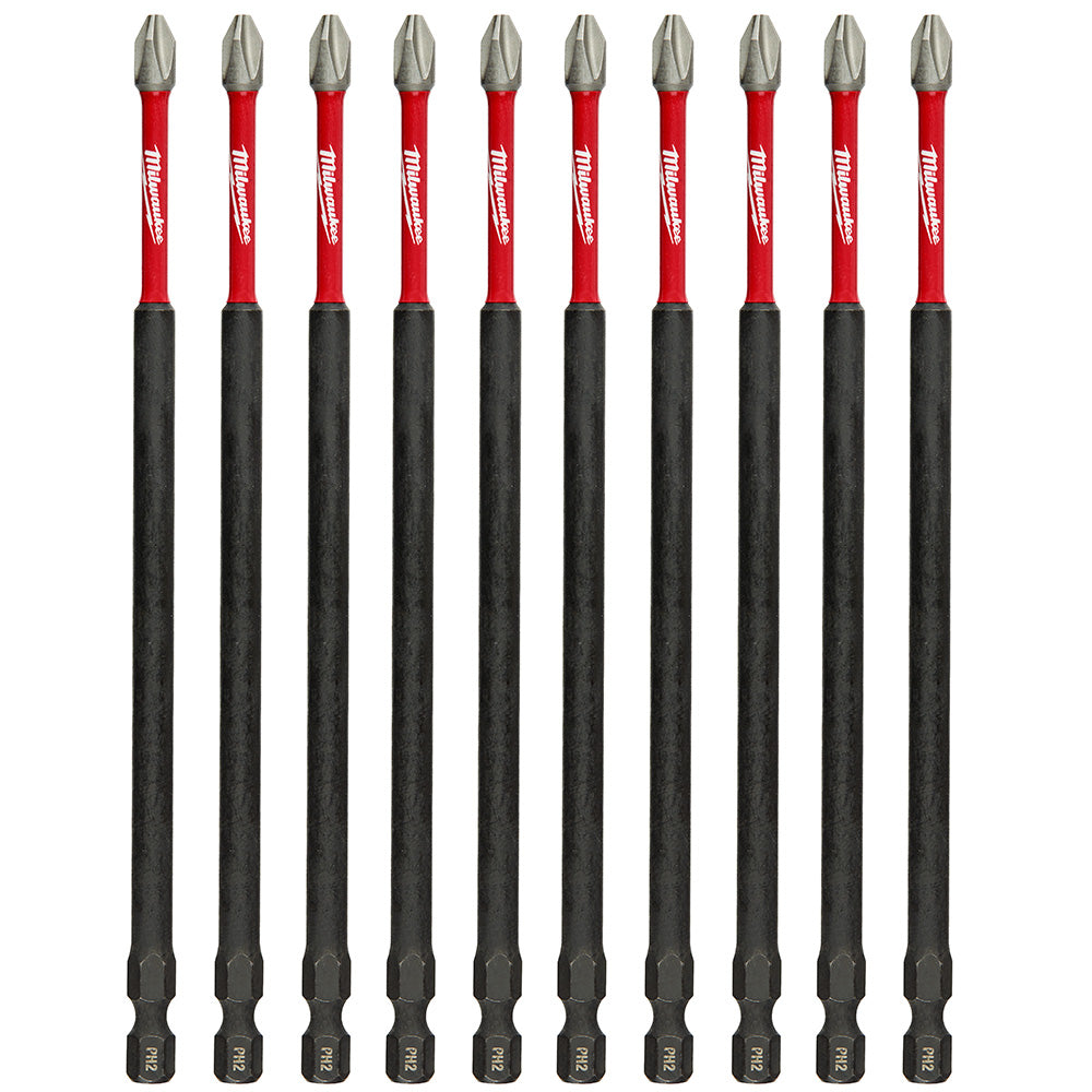 Milwaukee Tool 48-32-4207 6" POWER BIT PH2 10PK