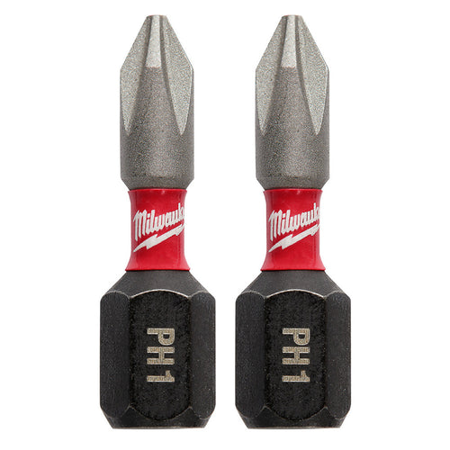 Milwaukee Tool 48-32-4411 SHOCKWAVE™ Impact Phillips #1 Insert Bits 2 packs - MPR Tools & Equipment