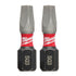 Milwaukee Tool 48-32-4423 SHOCKWAVE™ Impact Square Recess #3 Insert Bits (2 PK) - MPR Tools & Equipment