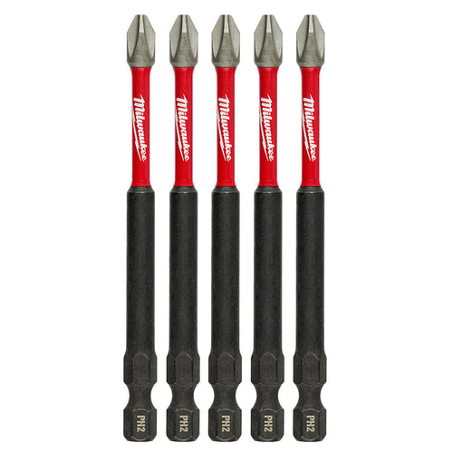 Milwaukee Tool 48-32-4564 5PK 3-1/2" PWR BIT PH2