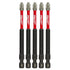 Milwaukee Tool 48-32-4564 5PK 3-1/2" PWR BIT PH2