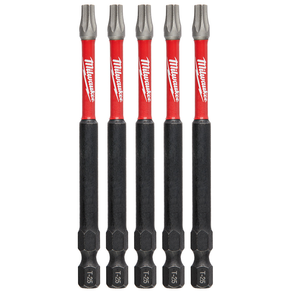 Milwaukee Tool 48-32-4579 (6) 5PK 3-1/2" PWR BIT T25