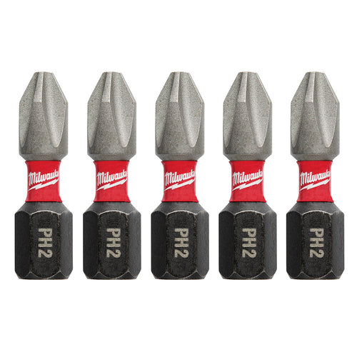 Milwaukee Tool 48-32-4601 5PK 1IN IMPACT BIT PH2