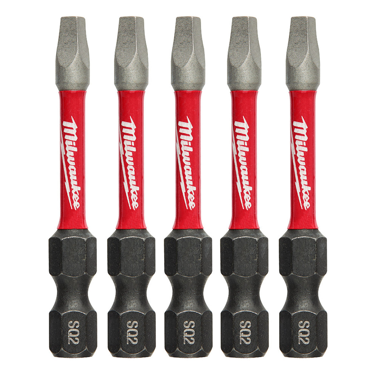 Milwaukee Tool 48-32-4606 SHOCKWAVE™ 2" Impact Square Recess #2 Power Bits 5 packs - MPR Tools & Equipment