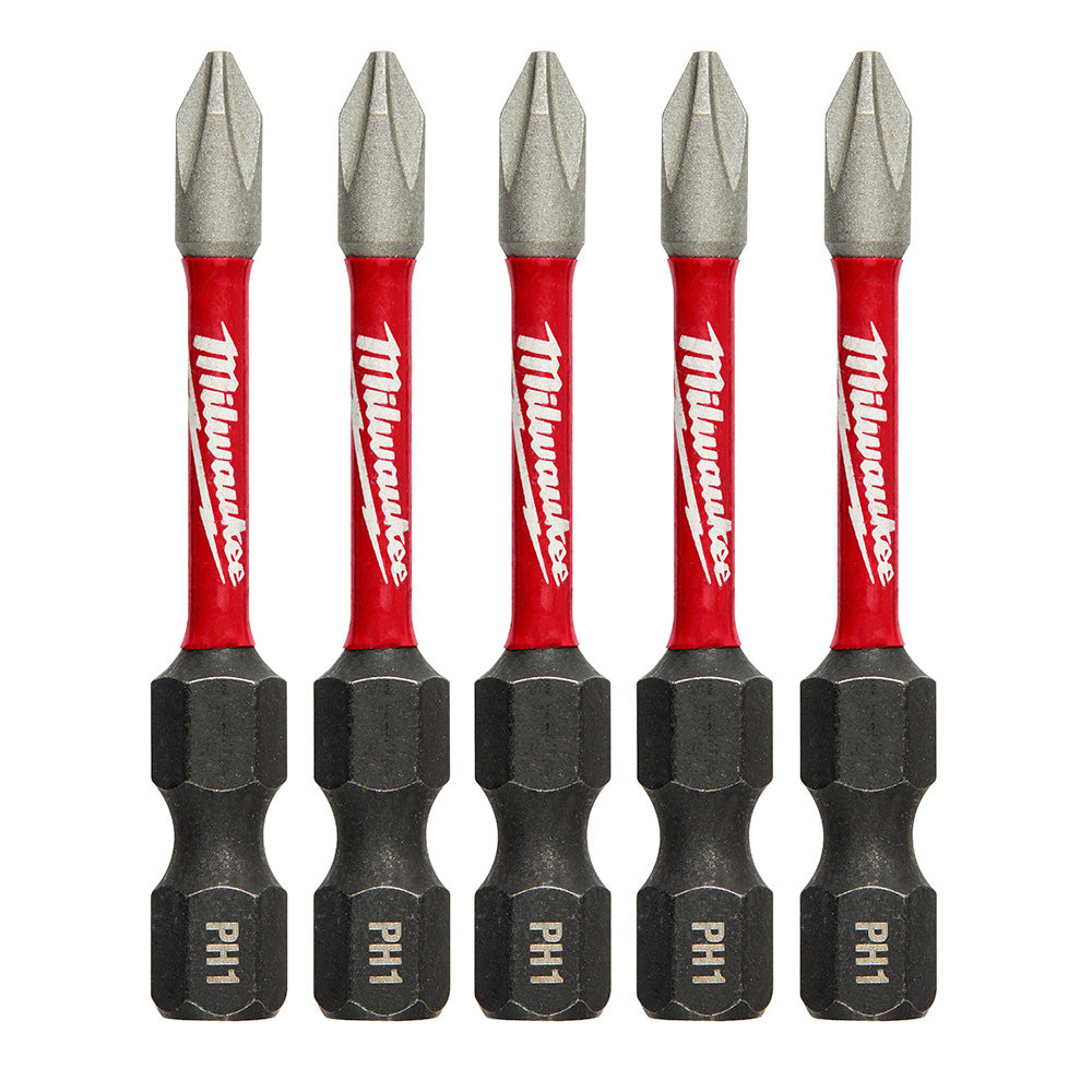Milwaukee Tool 48-32-4638 (6) 5PK 2IN PWR IMPCT BIT PH1