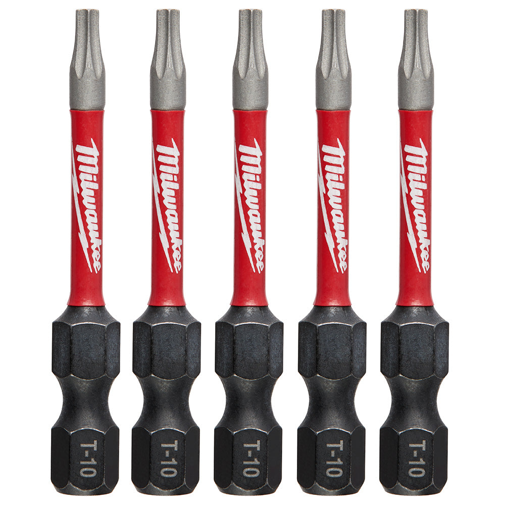 Milwaukee Tool 48-32-4682 (6) 5PK 2IN PWR IMPCT BIT T10