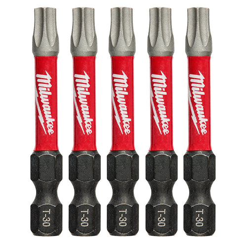 Milwaukee Tool 48-32-4687 (6) 5PK 2IN PWR IMPCT BIT T30