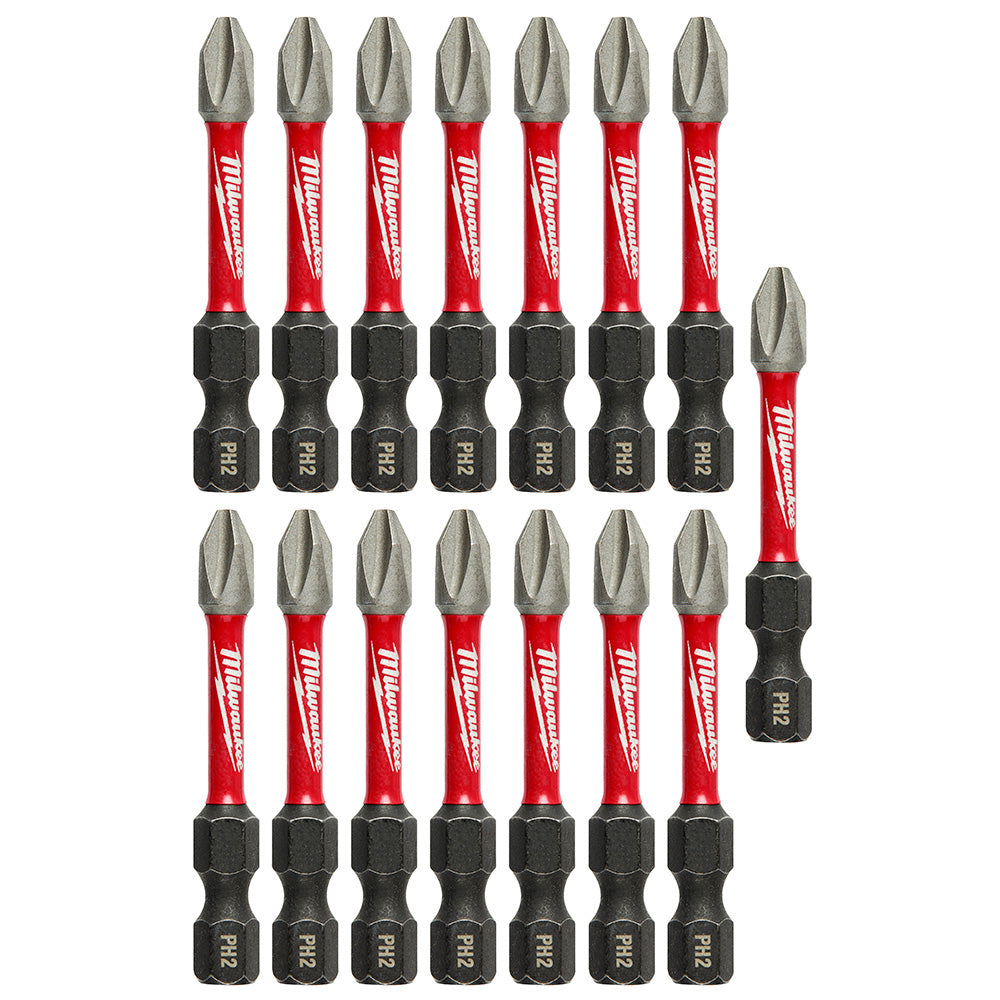 Milwaukee Tool 48-32-5004 (5) 15PK 2" PWR BIT PH2 TICTAC