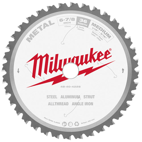 Milwaukee Tool 48-40-4225 6-7/8" 36T METAL CSB, 20MM