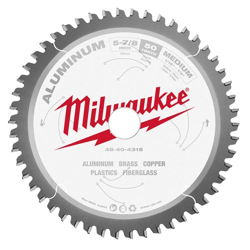 Milwaukee Tool 48-40-4315 5-7/8" 50T ALUMINUM CSB, 20MM