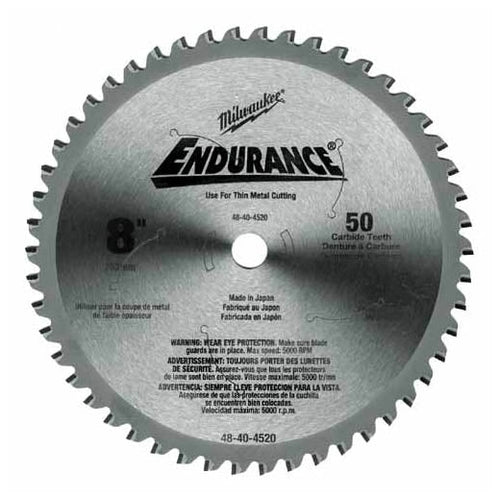 Milwaukee Tool 48-40-4520 8" Thin Metal & Stainless Cutting Circular Saw Blade - MPR Tools & Equipment