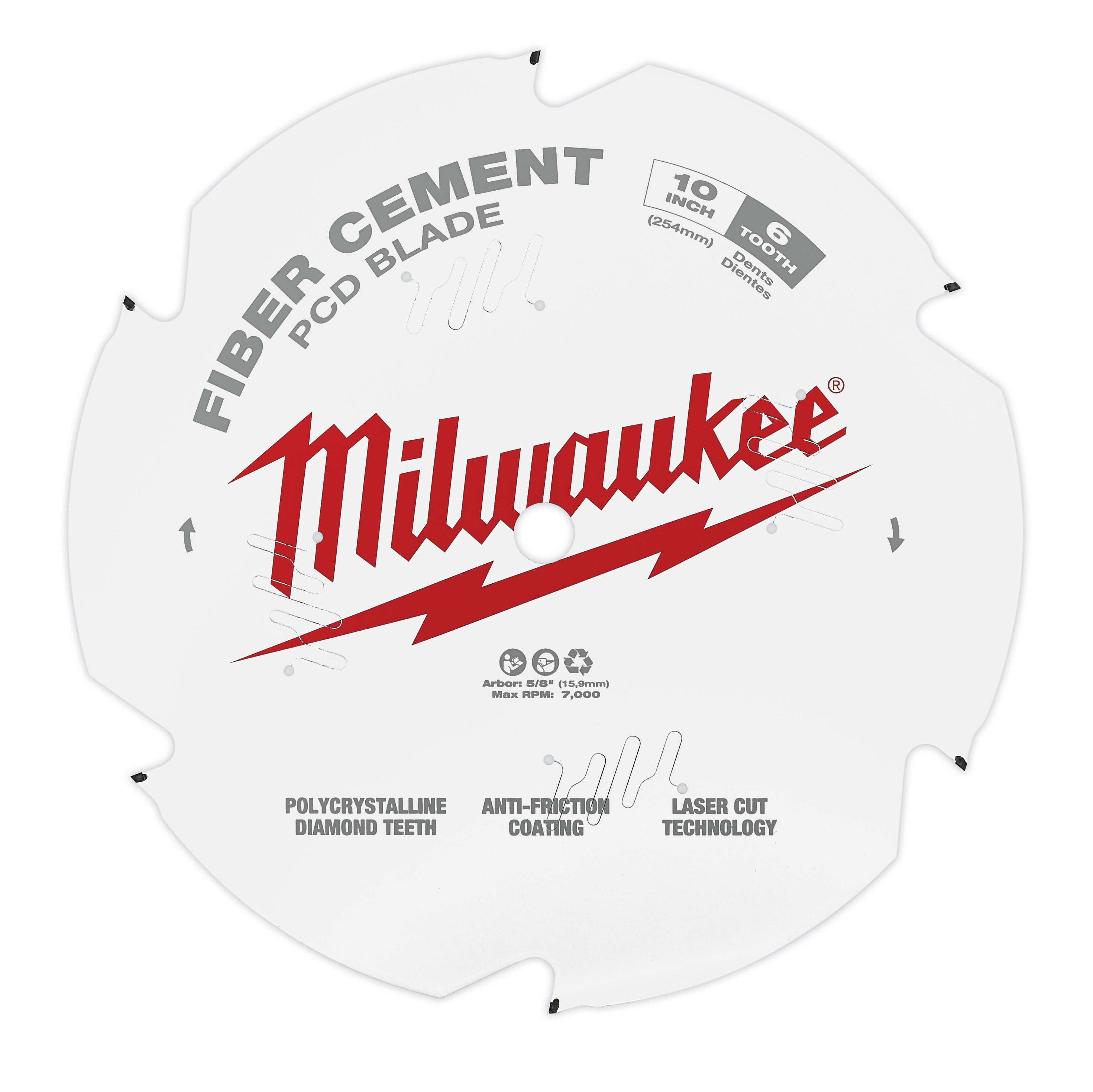 Milwaukee Tool 48-40-7010 10" 6T PCD/FIBER CEMENT BLD