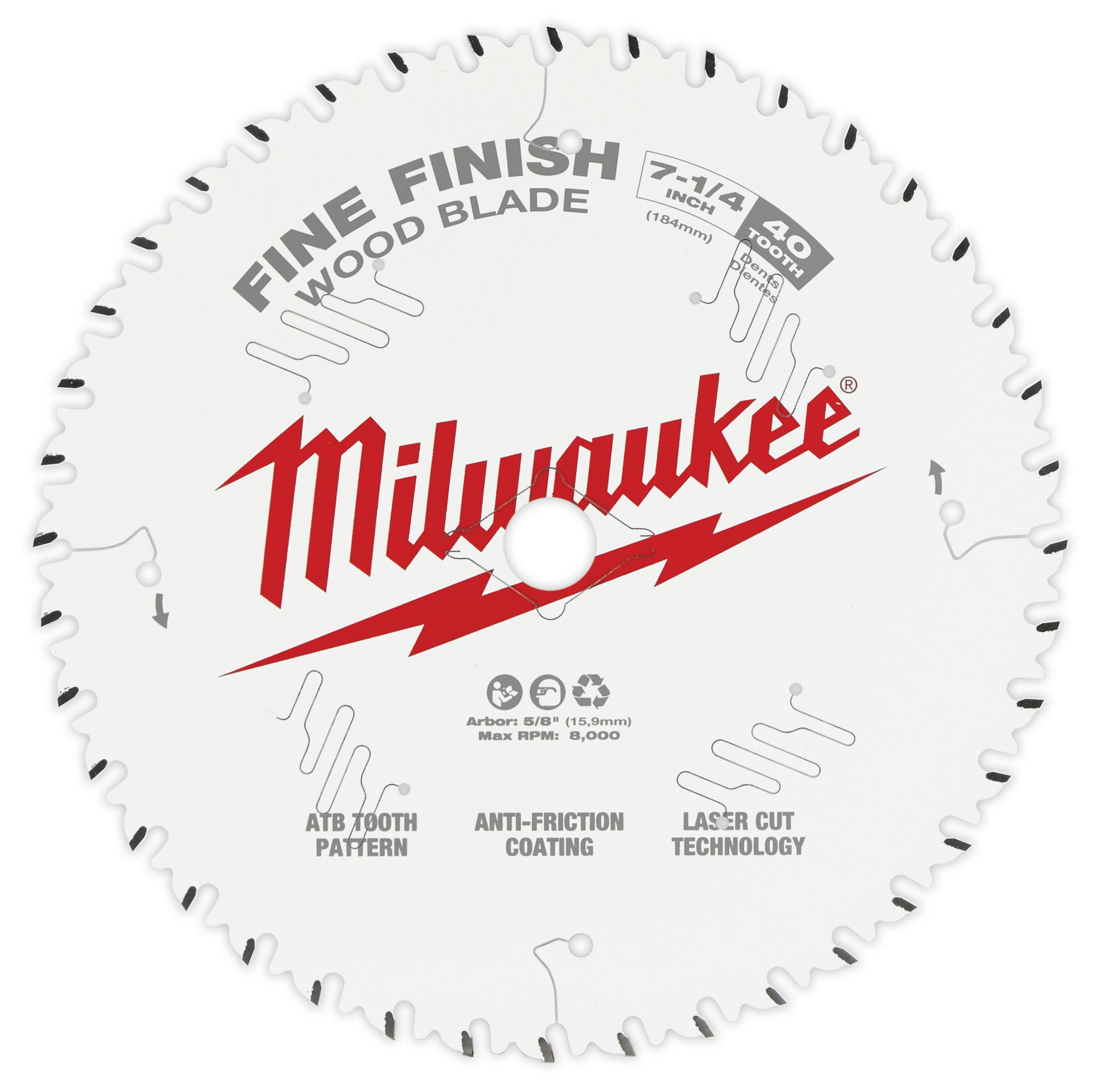 Milwaukee Tool 48-41-0726 7-1/4" 40T FINISH BULK 10