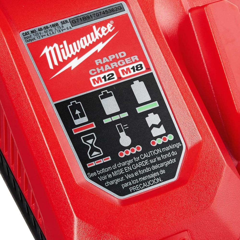 Milwaukee Tool 48-59-1808 M18 & M12 RAPID CHARGER