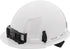 Milwaukee Tool 48-73-1100 Whitebolt Front Brim Hard Hat With 4 Pt. Ratcheting Suspension – Type 1, Class E