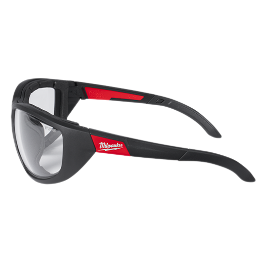 Milwaukee Tool 48-73-2040 Performance Safety Glasses w/ Gasket - Fog-Free Lenses, Clear - MPR Tools & Equipment