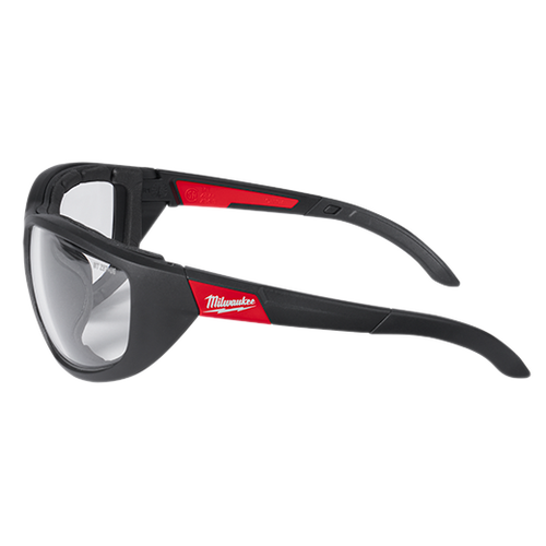 Milwaukee Tool 48-73-2040 Performance Safety Glasses w/ Gasket - Fog-Free Lenses, Clear - MPR Tools & Equipment