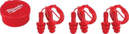 Milwaukee Tool 48-73-3151 3PK Reusable Corded Earplugs - MPR Tools & Equipment