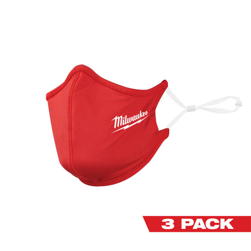 Milwaukee Tool 48-73-4228 3PK 2 LAYER RED FACE MASK