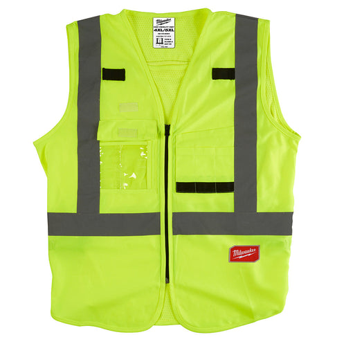 Milwaukee Tool 48-73-5064 (12) HI-VIS VEST-YELLOW-4X/5X (CSA)