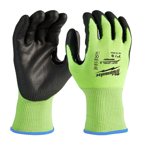 Milwaukee Tool 48-73-8920 (6) CUT 2 HIGH VIS GLOVES - S