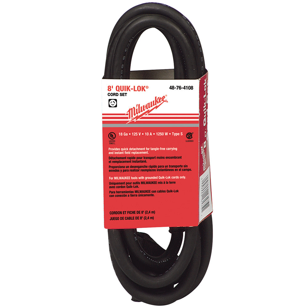 Milwaukee Tool 48-76-4108 8' TWIST LOCK QUIK-LOK