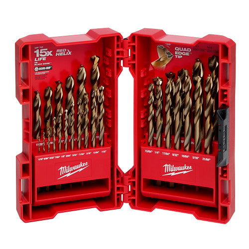 Milwaukee Tool 48-89-2332 COBALT RED HELIX 29 PIECE SET - MPR Tools & Equipment