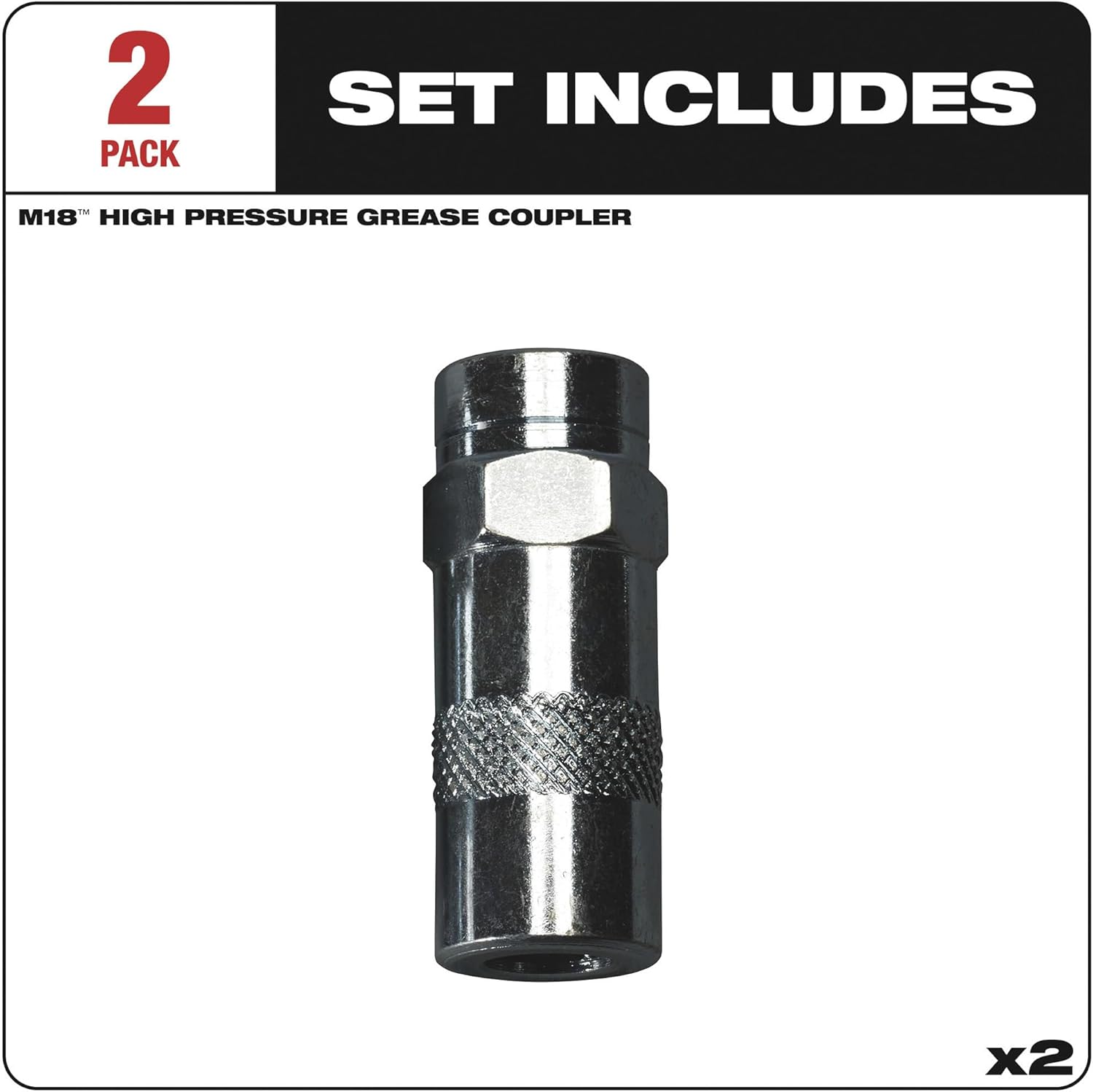 Milwaukee Tool 49-16-2649 High Pressure Grease Coupler 2-Pack