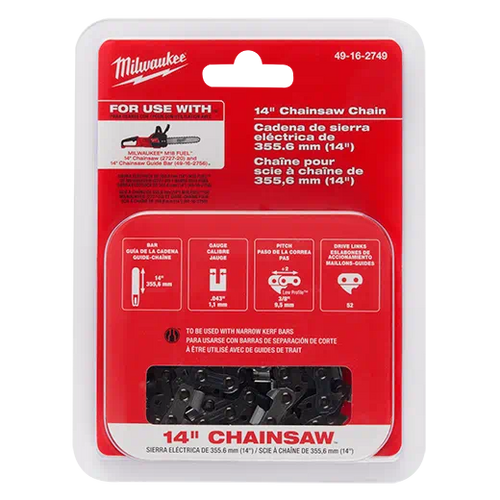 Milwaukee Tool 49-16-2749 14" Replacement Saw Chain - MPR Tools & Equipment