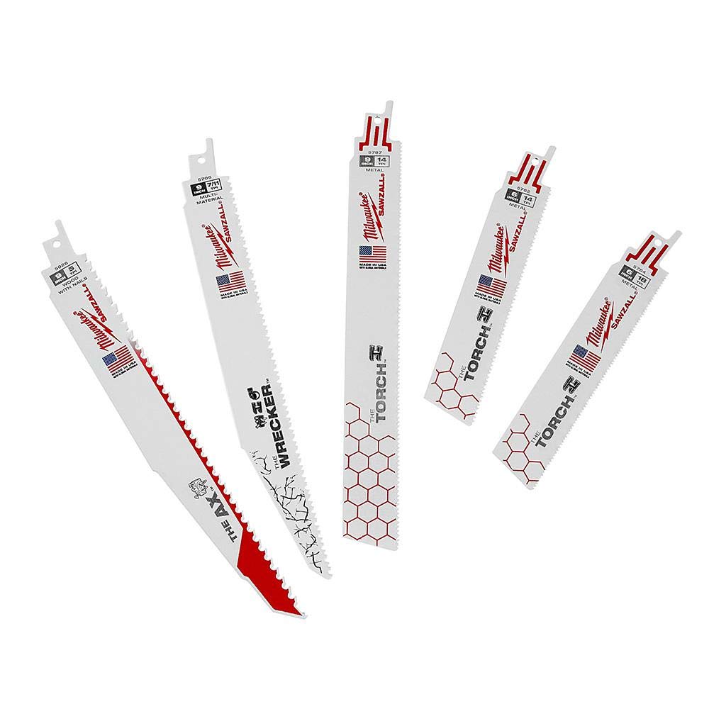 Milwaukee Tool 49-22-3305 5 pieces SAWZALL® Demolition Blade Set
