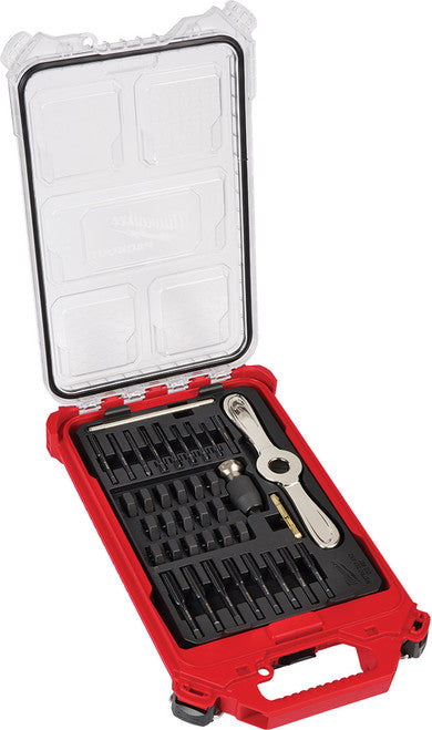 Milwaukee Tool 49-22-5603 38pc Metric Tap & Die Packout Set W/ Hex-Lok 2-in-1 Handle - MPR Tools & Equipment