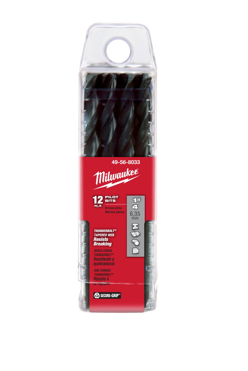 Milwaukee Tool 49-56-8033 3.5IN HSS PILOT BIT-BULK 12 - MPR Tools & Equipment