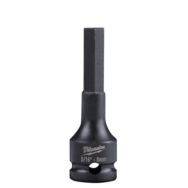 Milwaukee Tool 49-66-5151 SHOCKWAVE™ Lineman's 3/8" Drive 5/16" - 8mm Hex Bit Socket - MPR Tools & Equipment